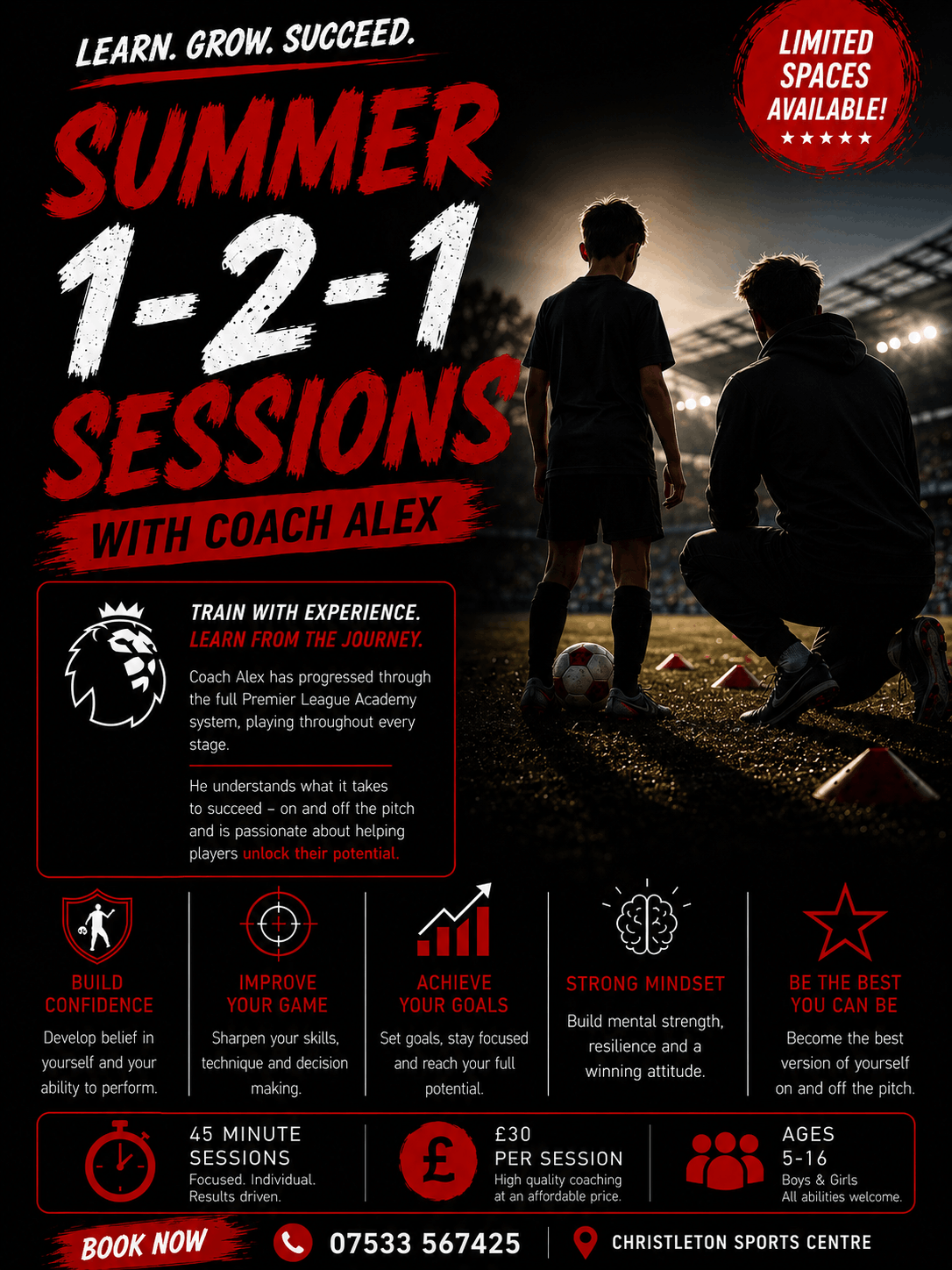 Summer 1-2-1s with Coach Alex