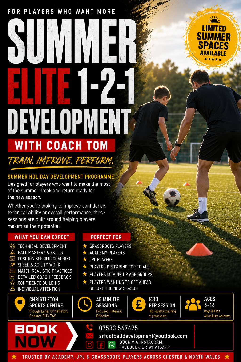 Summer Elite 1-2-1 with Coach Tom