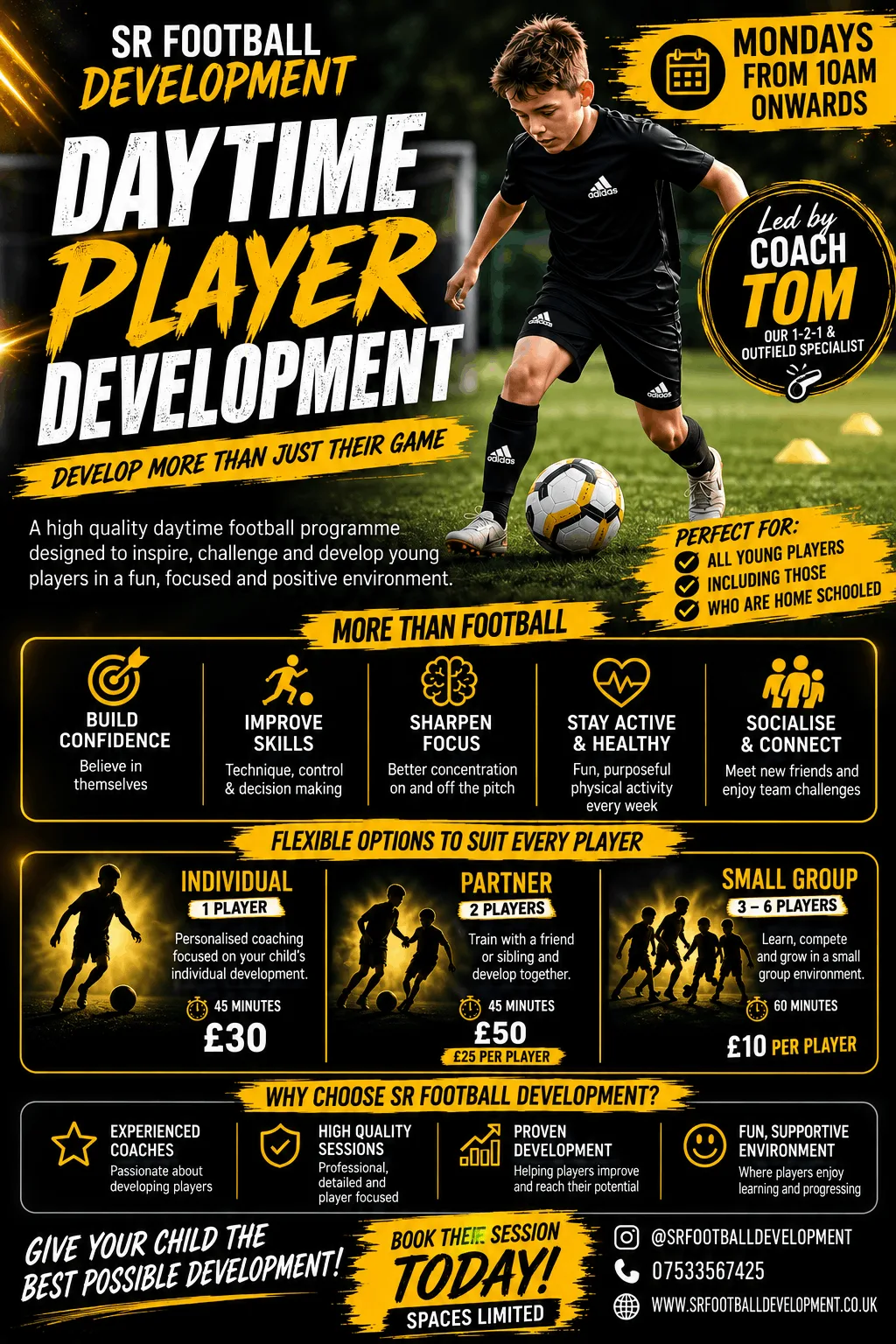 Daytime Player Development Sessions