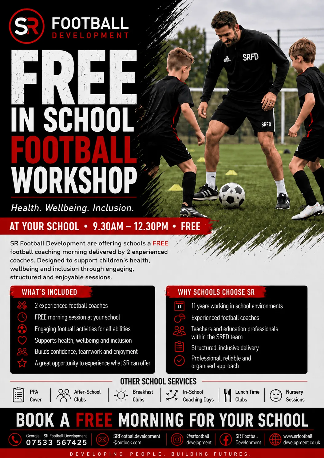 Free In School Football Workshop
